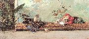 Marsal, Mariano Fortuny y The Artist's Children in the Japanese Salon oil painting picture wholesale